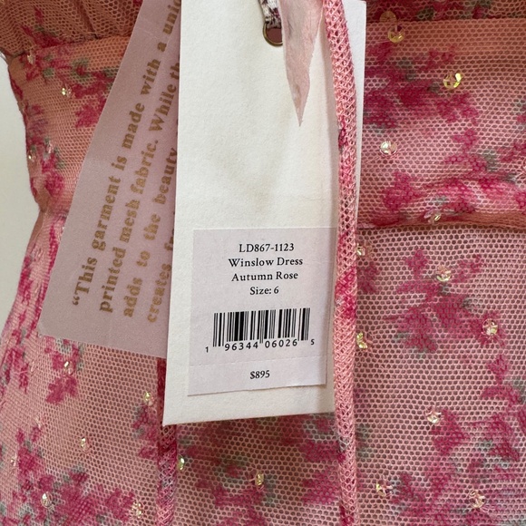 Loveshackfancy Winslow Dress In Autumn Rose Sz M - Picture 13 of 16